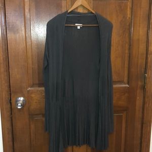 Grey cardigan sweater